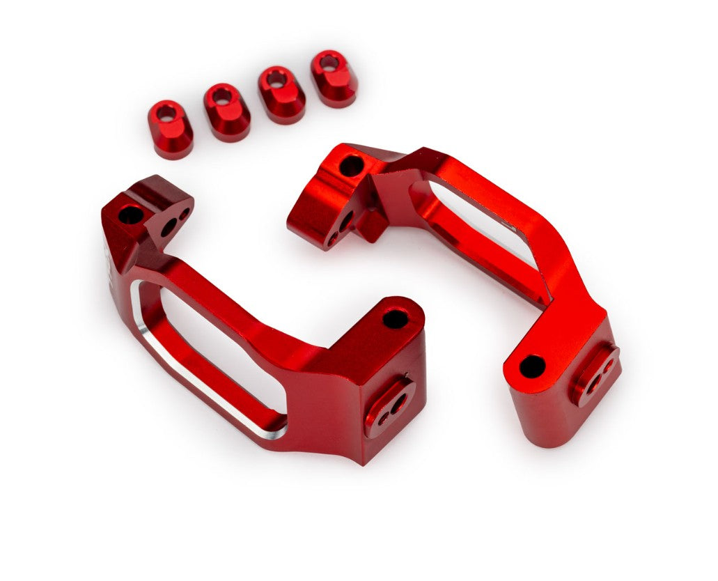 10232 Traxxas Red Aluminum Caster Blocks (L&R)